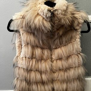 Alice & Olivia real rabbit fur vest.